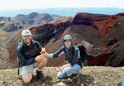 Am Red Crater - Hhepunkt des Tongariro Crossing